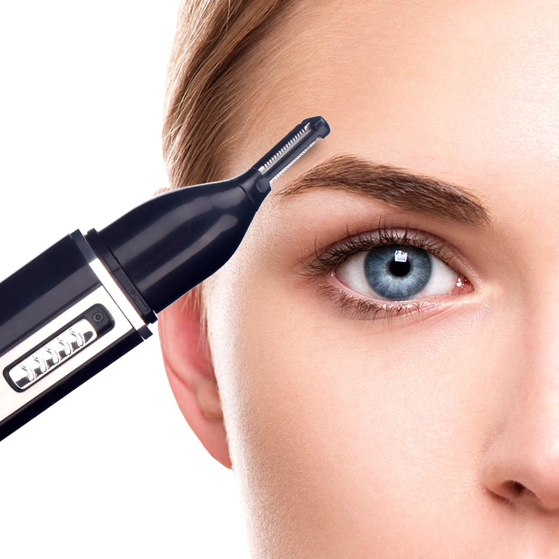 4 in1 الكهربائية الأنف الأذن المتقلب للرجال ماكينة حلاقة قابلة للشحن إزالة الشعر الحاجب تريمر سلامة المنتج ماكينة حلاقة الوجه العناية