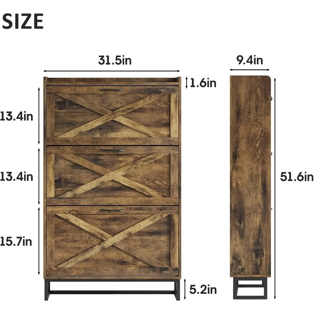 3-Drawer Shoe Cabinet 2