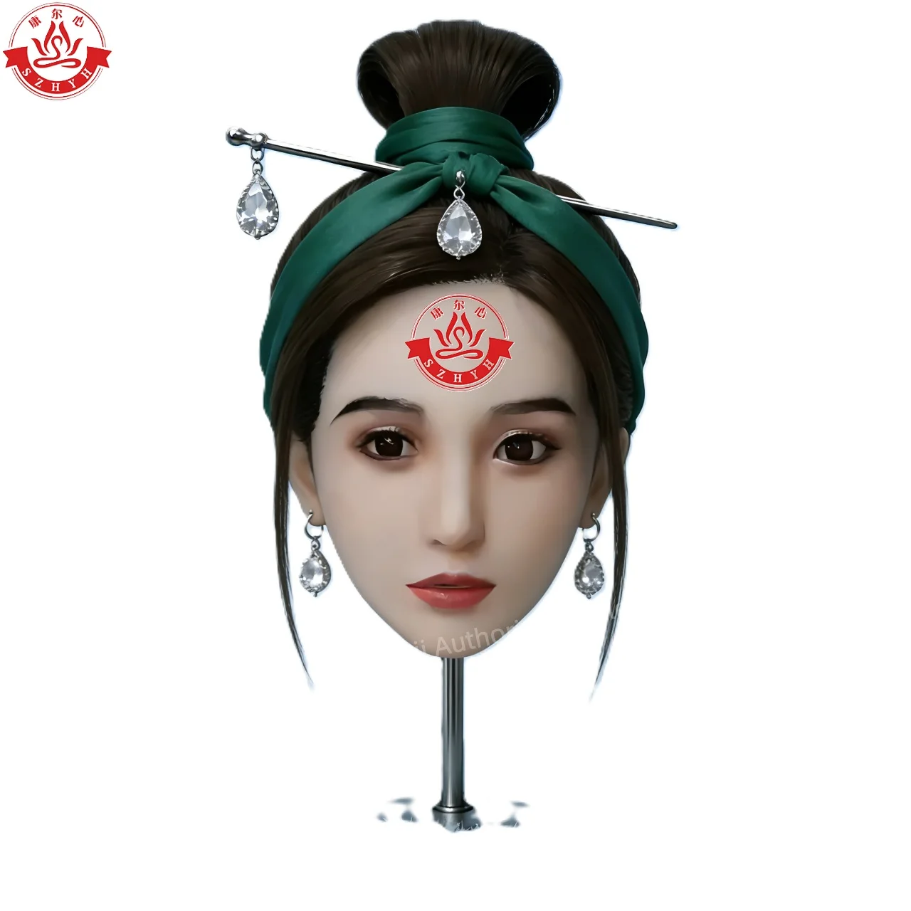 

Силиконовый инструмент Wonanii Food Grade Silicone Big Head HYH-SHB-TS-0119 с интерфейсом M16, открытым ртом и зубчатым язычком, для практики макияжа и дизайна причесок