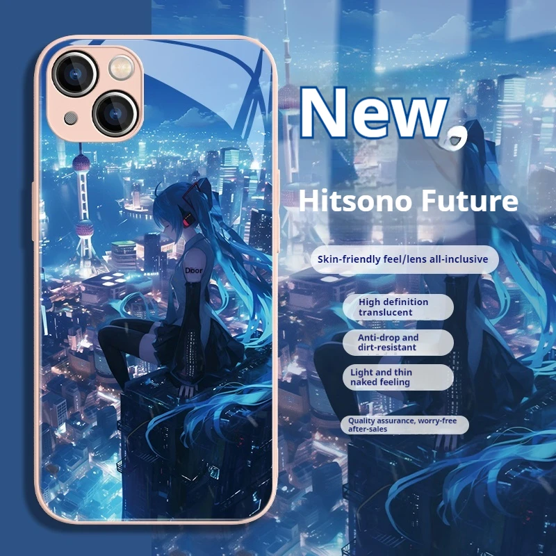 Applicable To Apple 16 Mobile Phone Case Hatsune Miku Iphone14plus Secondary Apple 15 Anime Advanced Sense Promax Female Models