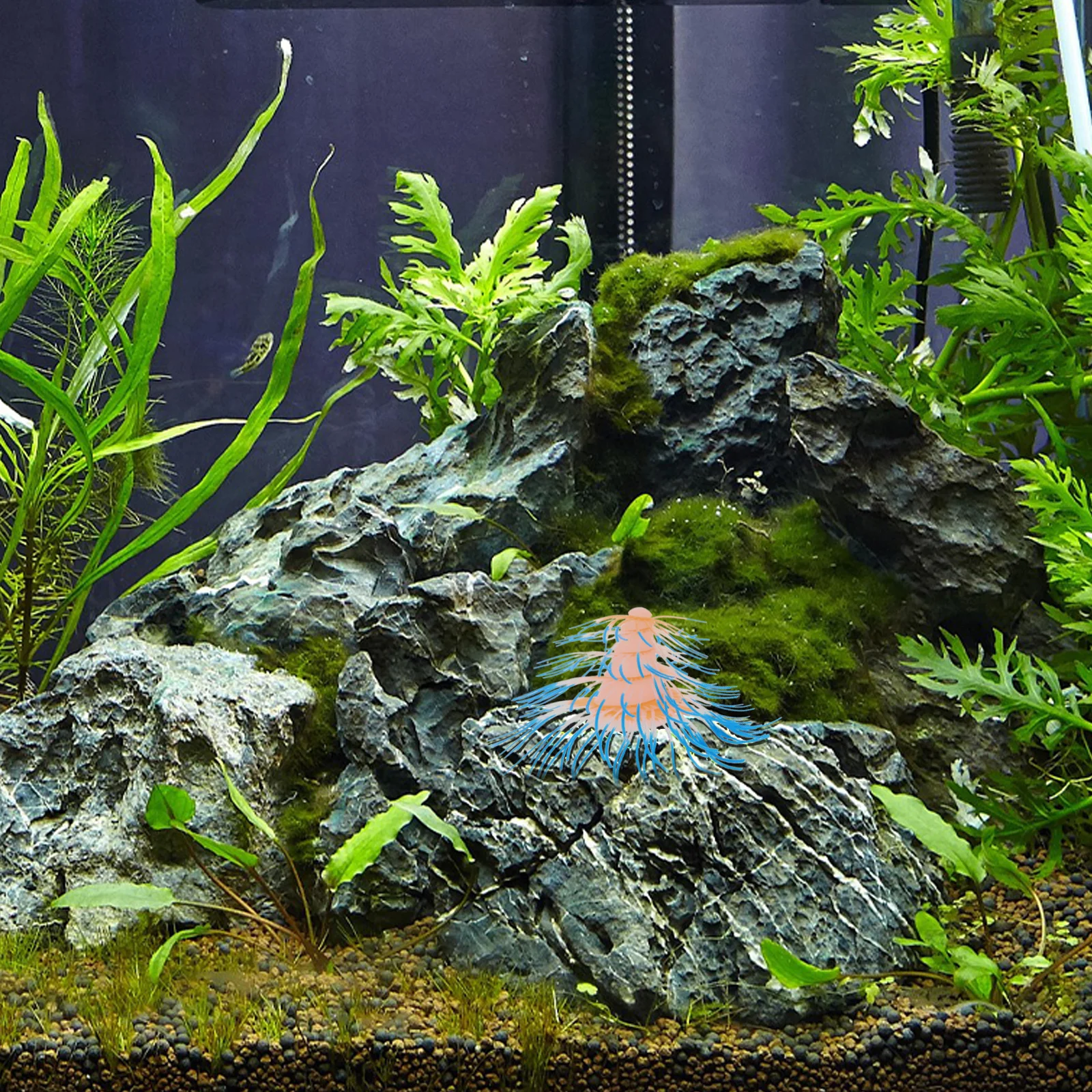 

Artificial Coral Aquarium Decoration Silicone Realistic Glow in Dark Fish Tank Coral Reef Ornament Aquarium Glow Plants