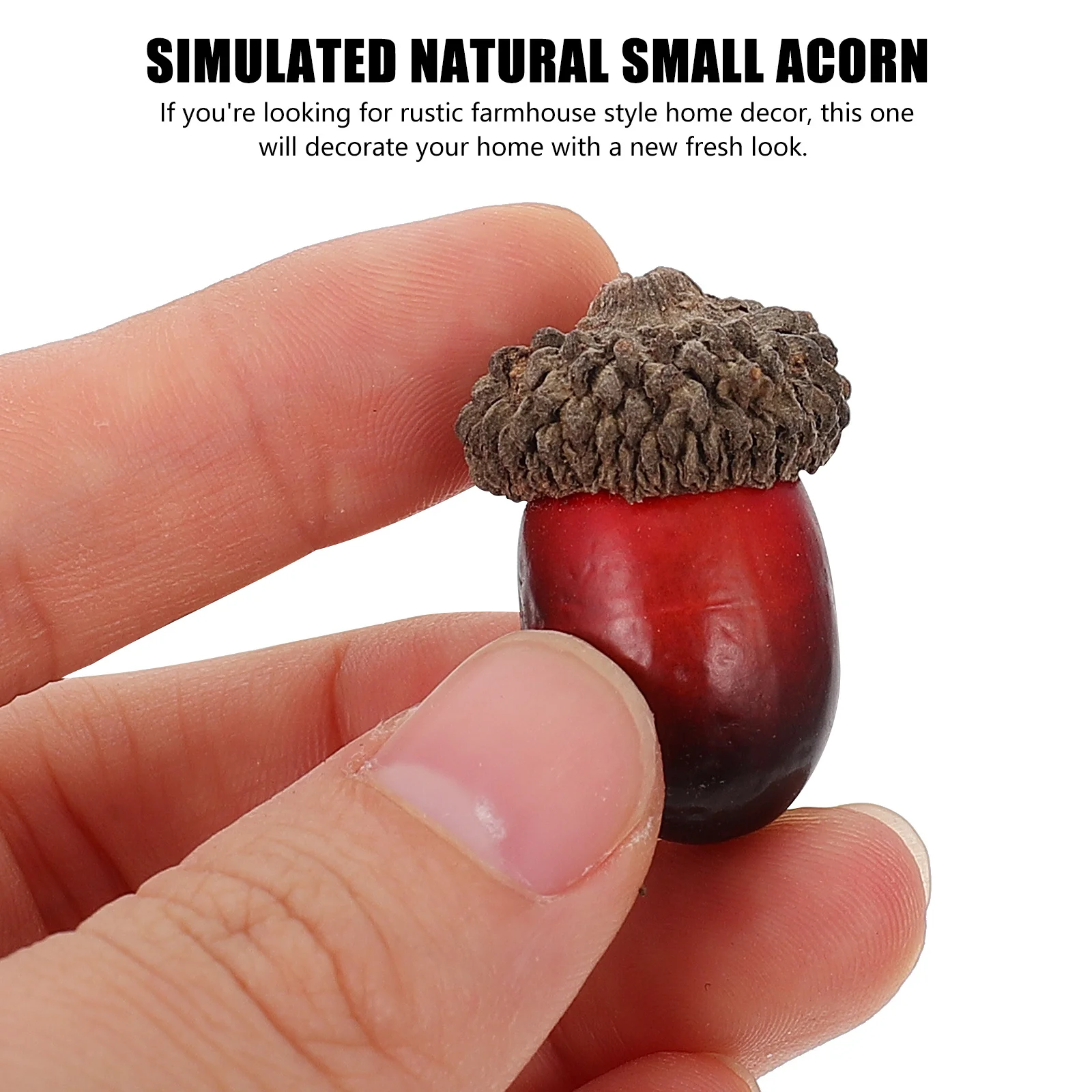 

25Pcs Rustic Artificial Acorn Decorations Lifelike Simulation Acorns Christmas DIY Crafts Home Party Decor Artificial Acorn