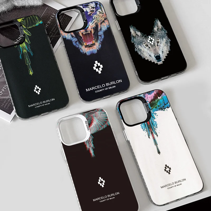 

Чехол для телефона M-MARCELOS B-BURLONS для iPhone 17 16e 16 15 14 13 12 11 Pro Max X XR XSMAX 8 7 Air Plus, матовая задняя крышка с защитой от падения