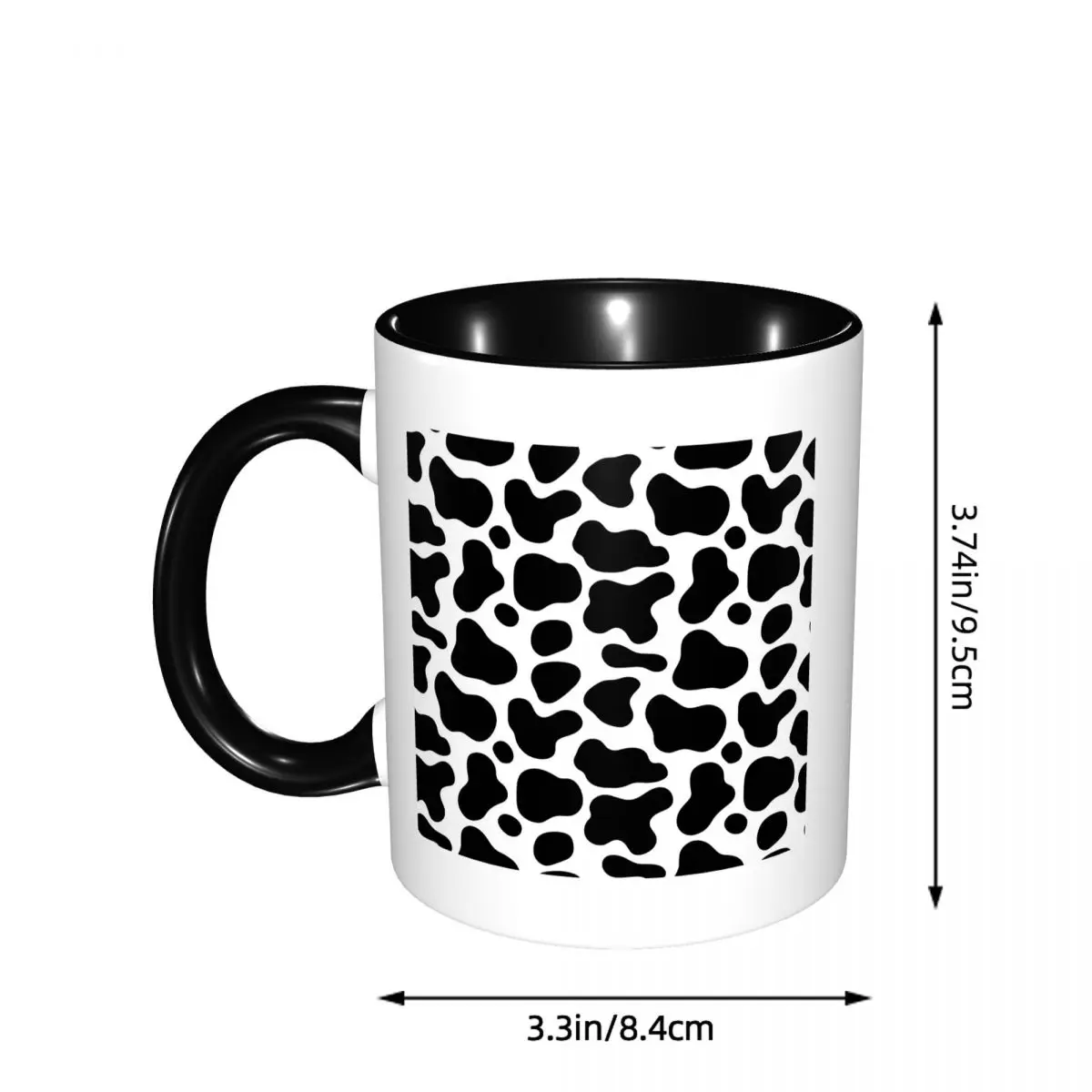 Cow Spots Animal Print Mug Funny Ceramic Coffee Cups Tea Mugs Milk Cup Drinkware Gift for Friends