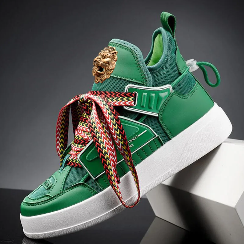 

Men's new style loafers with thick soles - a popular street dance style high-top casual shoe 1