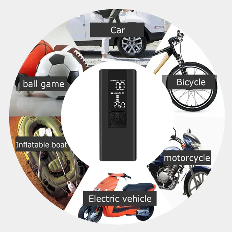ضاغط هواء محمول مضخة هواء للسيارة مرتبة هوائية قارب سيارة السيارات حاقن الهواء مضخة لسيارة التخييم موبايل إمدادات الطاقة نافخة