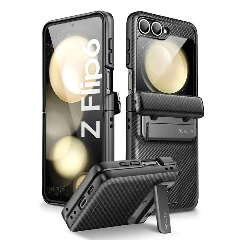 I-BLASON For Samsung Galaxy Z Flip 6/5 Case Journey Full-Body Shockproof Rugged Case with Built-in Screen Protector & Kickstand