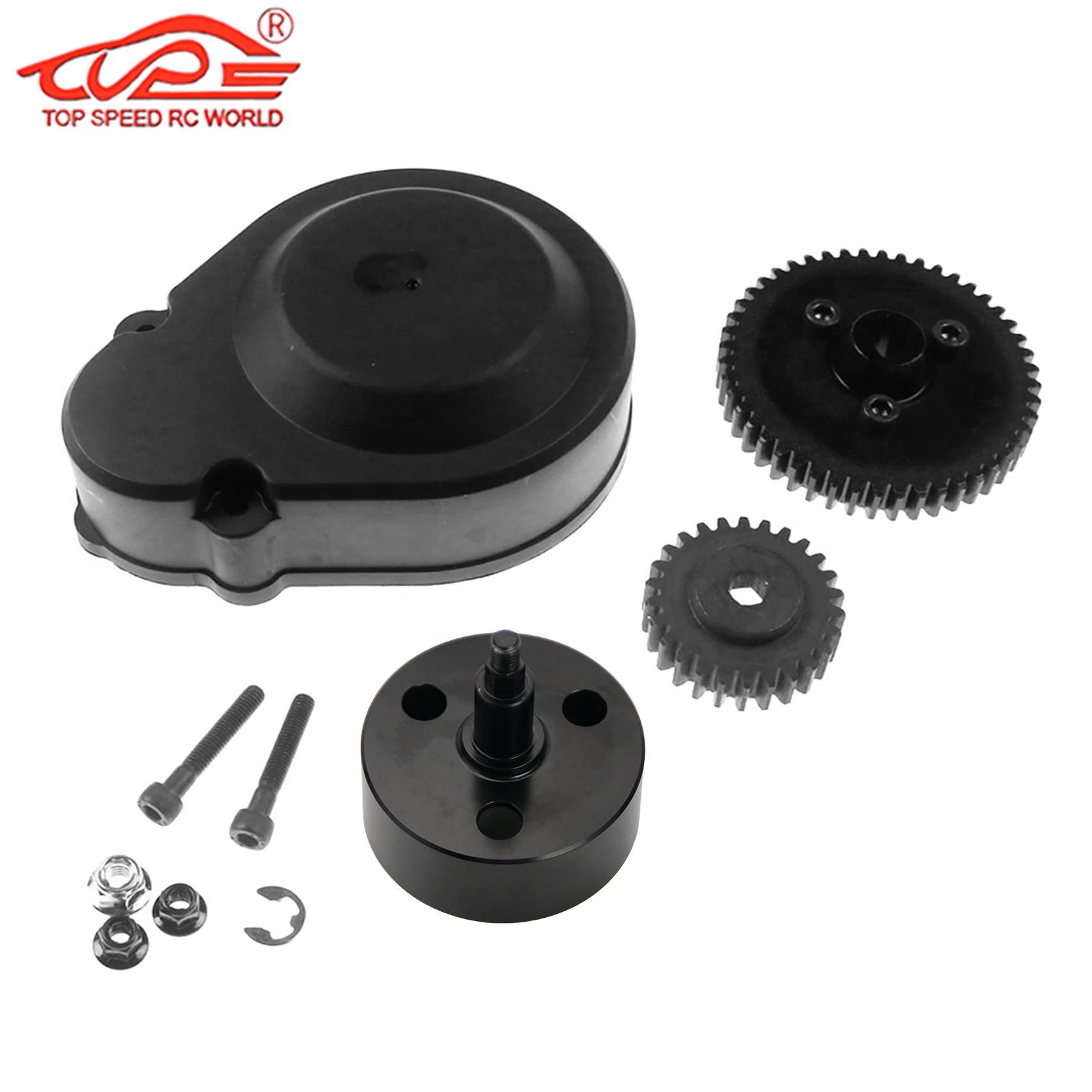 48T 26T Metalen Super Hoge Snelheid Tandwielen Set met Koppelingsbel Set voor 1/5 Hpi Rovan Rofun Kingmotor Baja 5b 5t 5SC