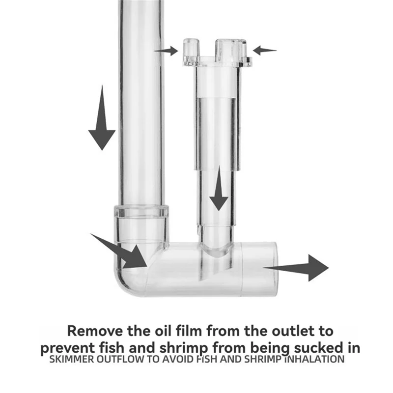 ABUL-Inflow Outflow Inlet Outlet Skimmer Aquarium อุปกรณ์เสริมถังท่อกรองน้ําปลา Fishbowl Terrarium