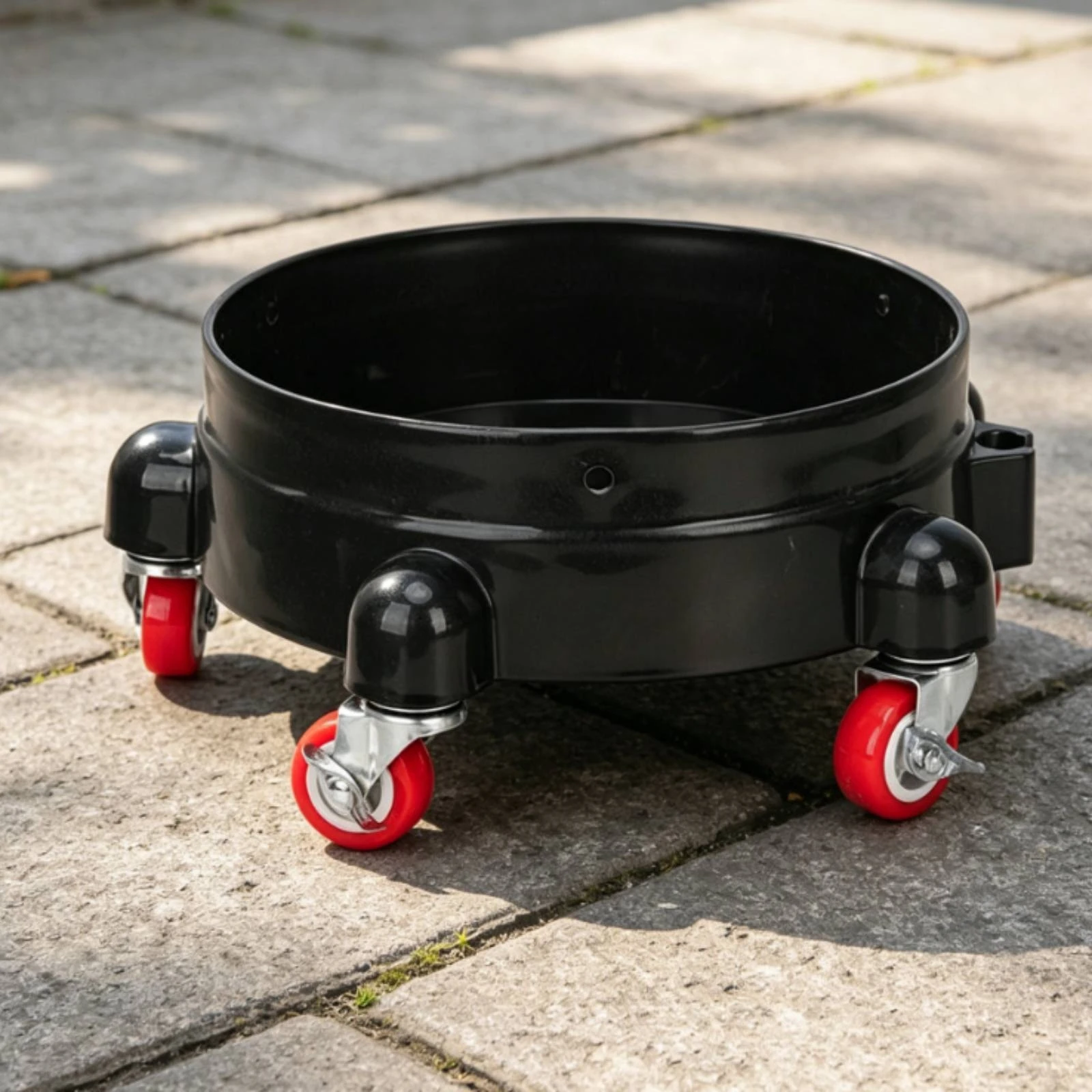 

Car Wash Pail Dolly Caster Wheels Wheeled Pail Stand Cleaning Tool Spill Containment Rim Equipment Sediment Separator
