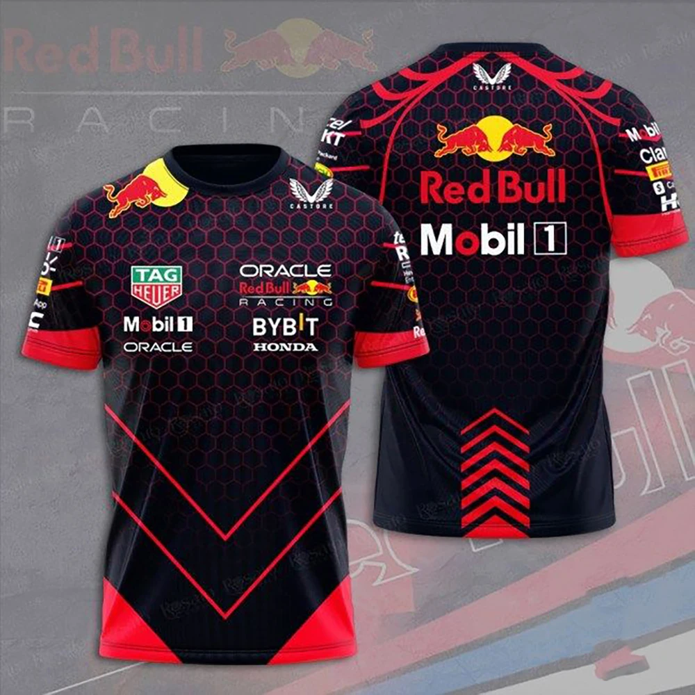 

Мужская футболка Red Bull Racing, новинка 2025 года, повседневный спортивный гоночный костюм, летняя одежда с короткими рукавами Red Bull для велоспорта, тренировочная одежда, топы