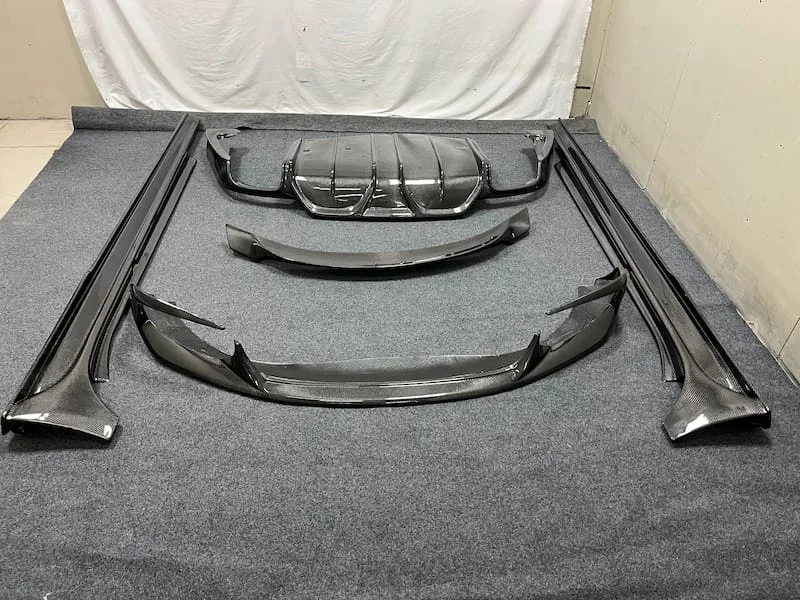 

ASPEC стиль автомобильный комплект кузова из углеродного волокна передний разделитель губ задний диффузор спойлер багажника боковой бампер юбка для Maserati Ghibli