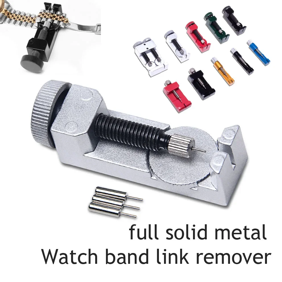 Uhrenarmband-Verbindungsglied-Entferner Reparatur-Werkzeugset für Uhrmacher Metallketten-Federsteg-Entfernungsset Uhrenarmband-Längenverstellwerkzeug