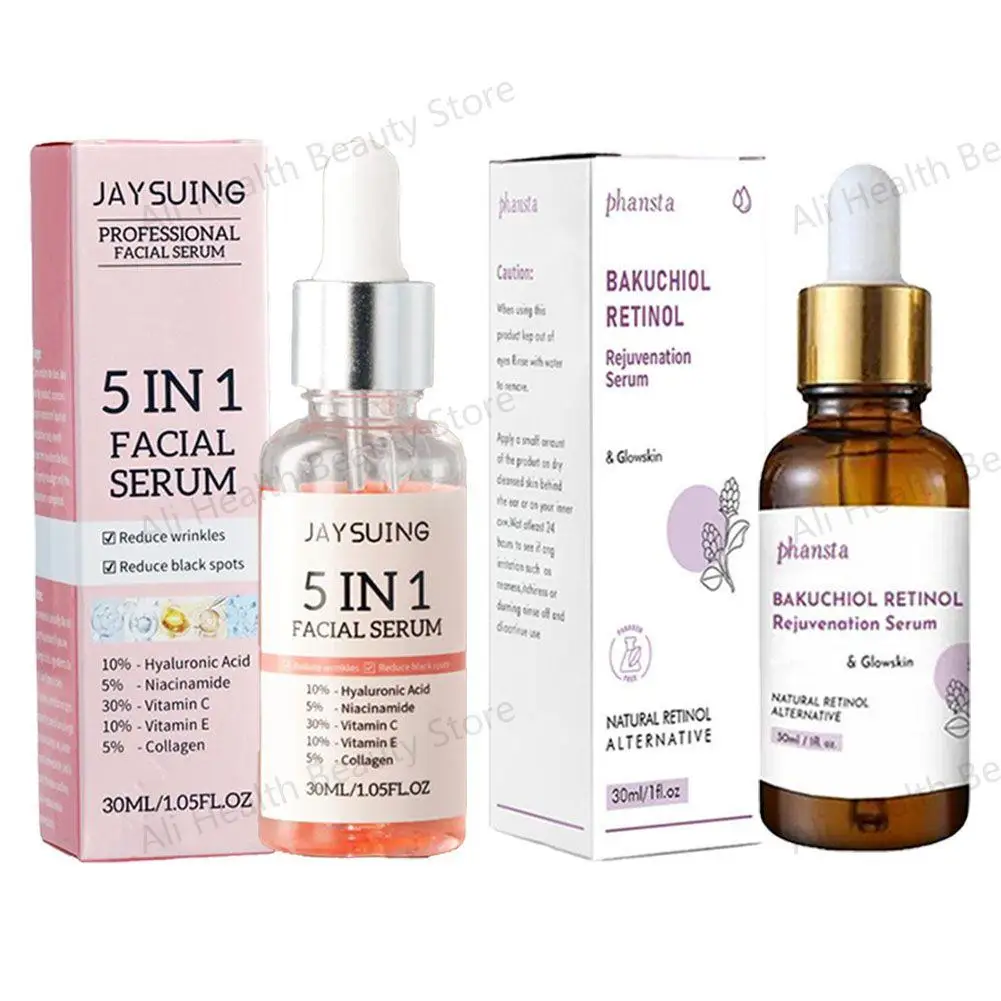 

30ml Retinol Face Serum Smooth Moisturizing Nourish Shrinks Pores Essence Korean Skin Care Product