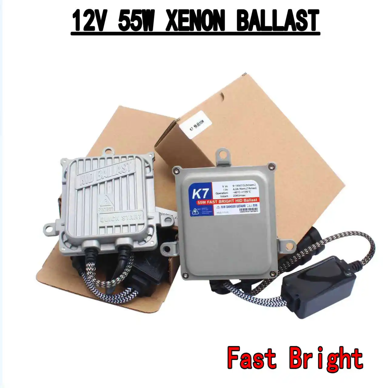 

2 шт. AC 55 Вт 12 В тонкий балласт быстрого запуска HID блок зажигания для автомобильных фар ксеноновый балласт комплект для переоборудования быстрый яркий