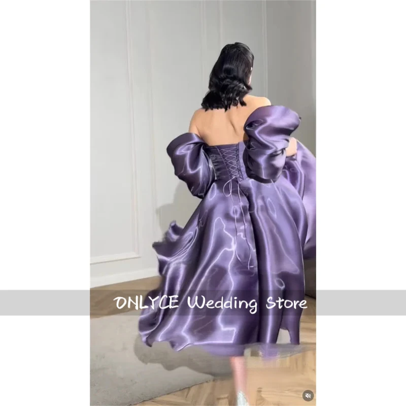 

Modern Lilac Evening Dresses Off The Shoulder Sweetheart Prom Dress A-Line Formal Birthday Party Dresses 2026 Customized