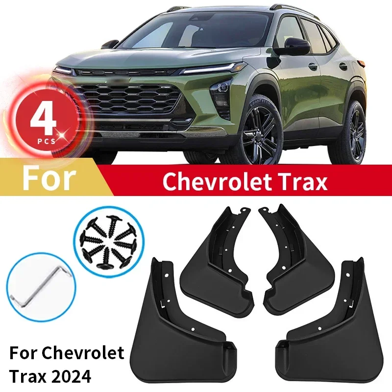 

For Chevrolet Trax 2024 Mud Guard Flaps 2024 Chevy Mudguards Fender Cover Rear Front MudFlaps Splash Car Accessories 4pcs