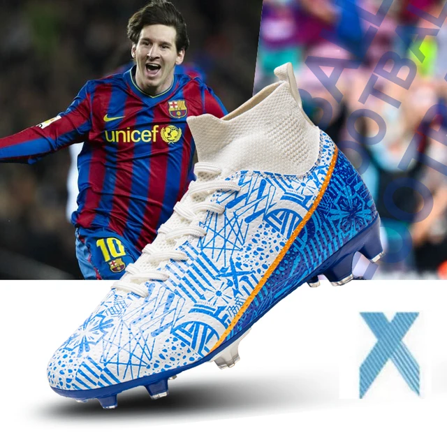 Messi Voetbalschoenen Schoenplaatjes Duurzaam Voetbalschoen Harland Ergonomisch Ontwerp Comfortabel Fit Futsal Sneaker Groothandel Chuteira Campo AliExpress