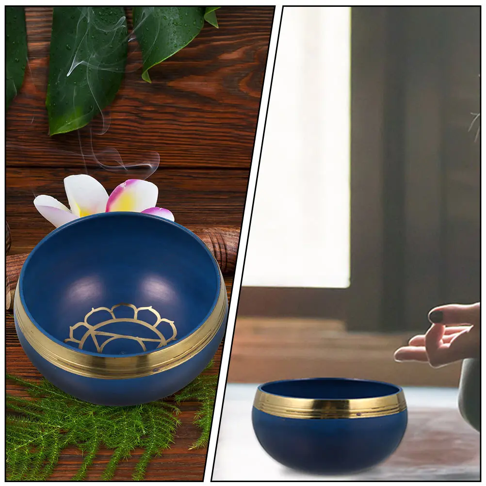 

Copper Craft Singing Bowl with Wood Rod Yoga Sound Cleansing Home Decor Hand Making