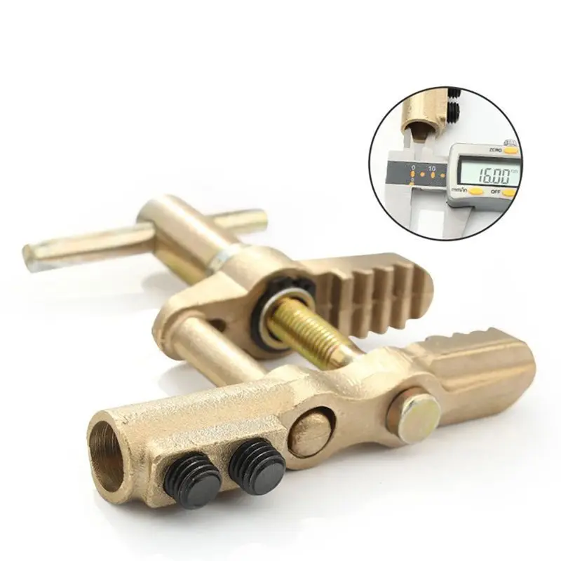 [HOT!A34R】 Ground Clamp Grounding Wire Clip Heavy Duty Alligator Shaped Ground Clamp