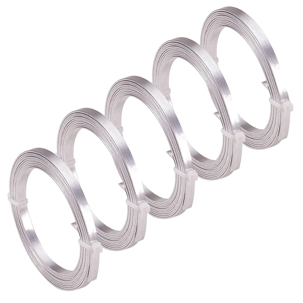 

5 Rolls Aluminum Wire DIY Jewelry Accessories Non-Fading Easy Bend Bracelet Earrings Anklet Making Supplies Handmade Material