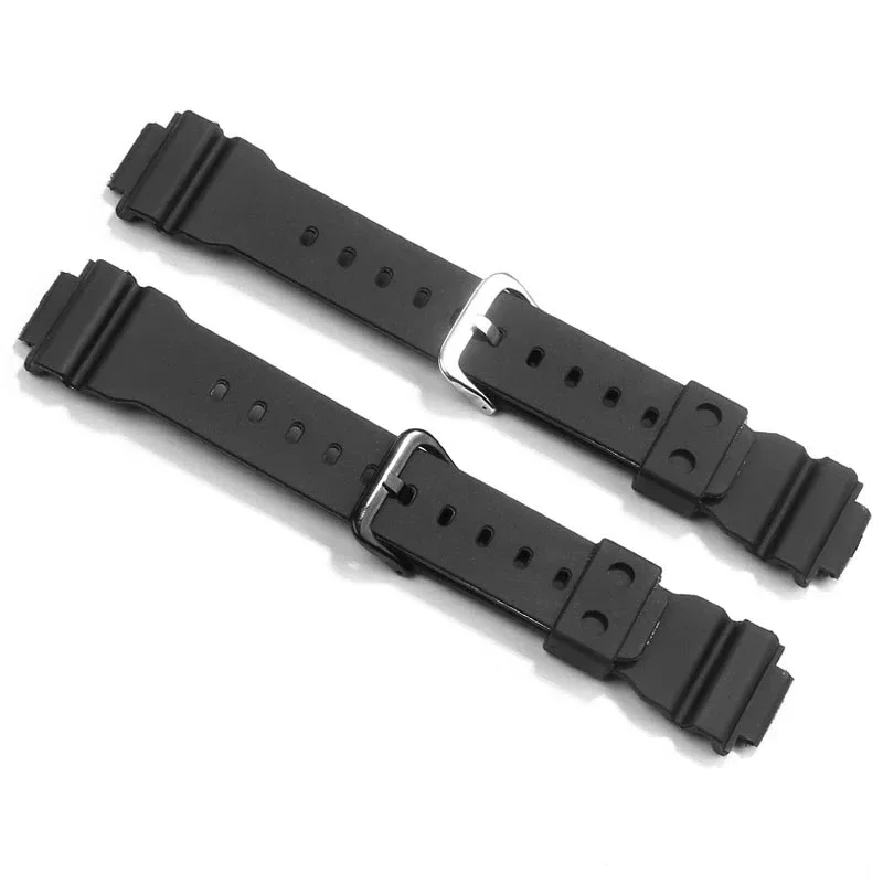 Rubber Resin Watchband for DW-9052/9050/9051/004C/9000 16mm Men Sports Bracelet Silicone Belt Replacement Strap Watch Accessory