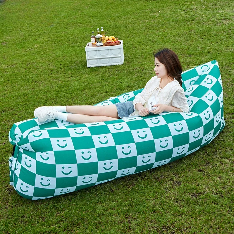 Lazy Person Inflatable Sofa Outdoor Camping Music Festival Inflatable Sofa Foldable for One Minute Inflatable Portable Seat