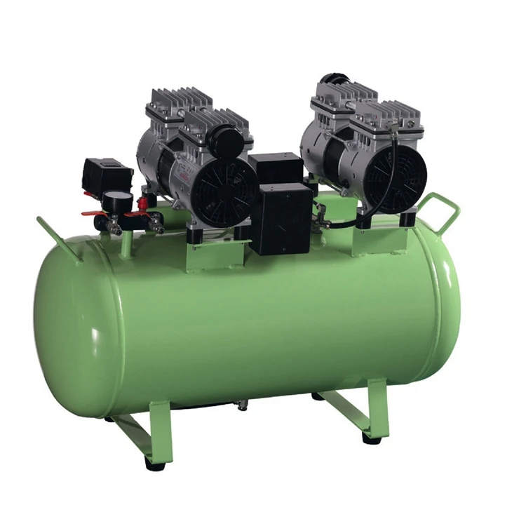

S504 2.3h p 1090W Oil Free Noiseless den tal Air Compressor for 4 den tal Unit