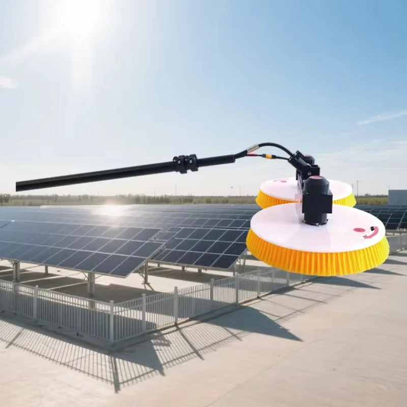 Solar Panel Cleaning Machine Pv Cleaner Disc Brush with Durable Brushless Motor