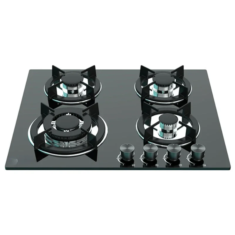 Cooker Stove Black Tempered Glass 4 Burner Gas Hob Portable Gas Cooktop With High Quality