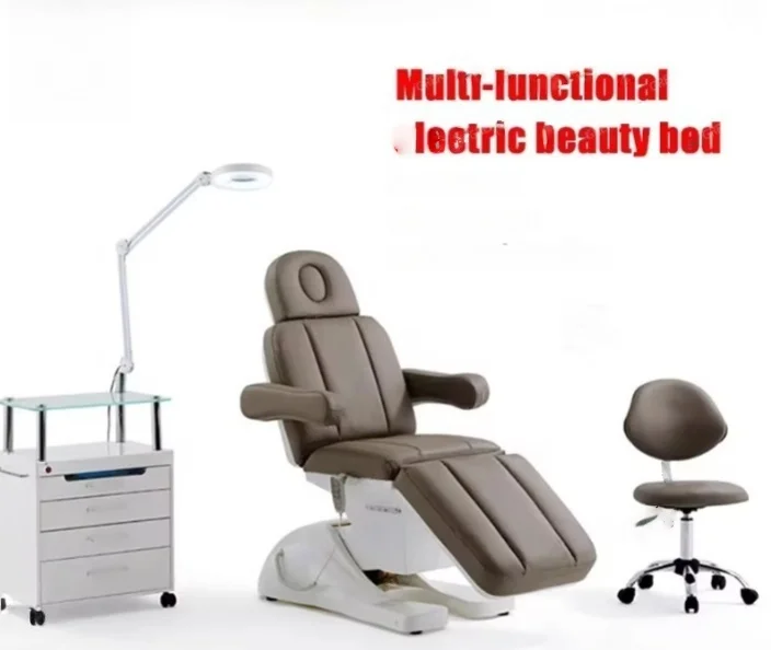 

Luxury Black Electric 4 Motor Facial Massage Beauty Waxing Massage Beds Chair Spa Beauty Salon Beauty Bed Electric