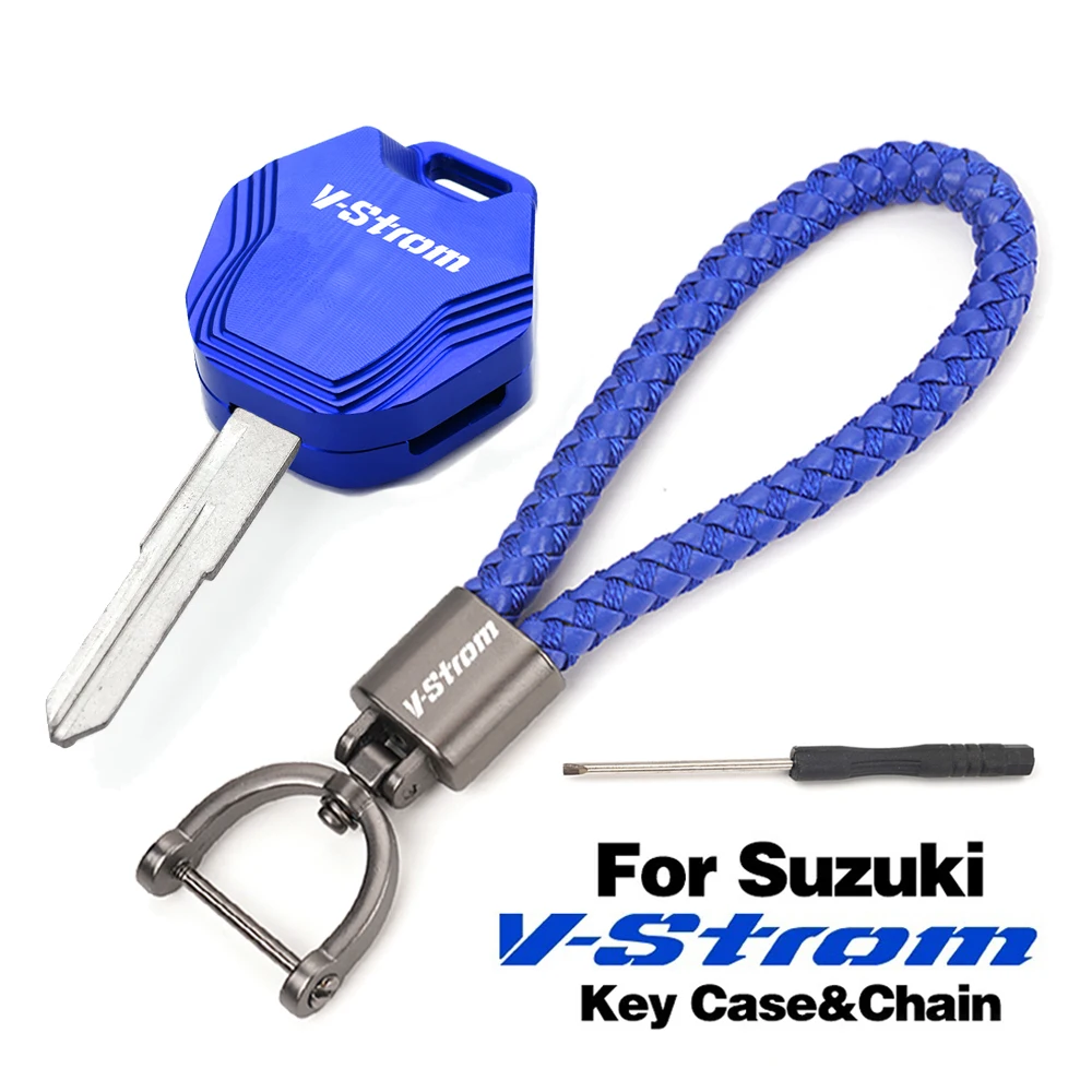 

For Suzuki VStrom 650 1000 1050/XT V-Strom 800 DE 800DE DL1000 DL650 Motorcycle Accessoris Key Chain & Case Shell Cover Key Ring