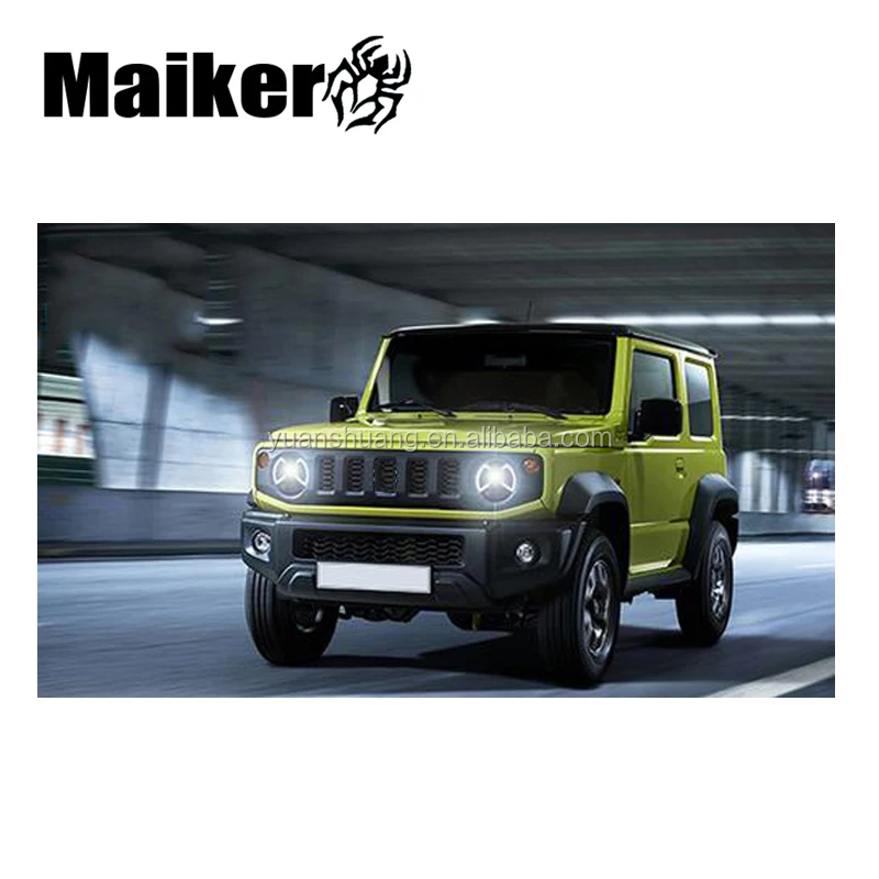 LED headlight for Suzuki Jimny daytime light manufacture accessories head lamp with angel eyes for jimny