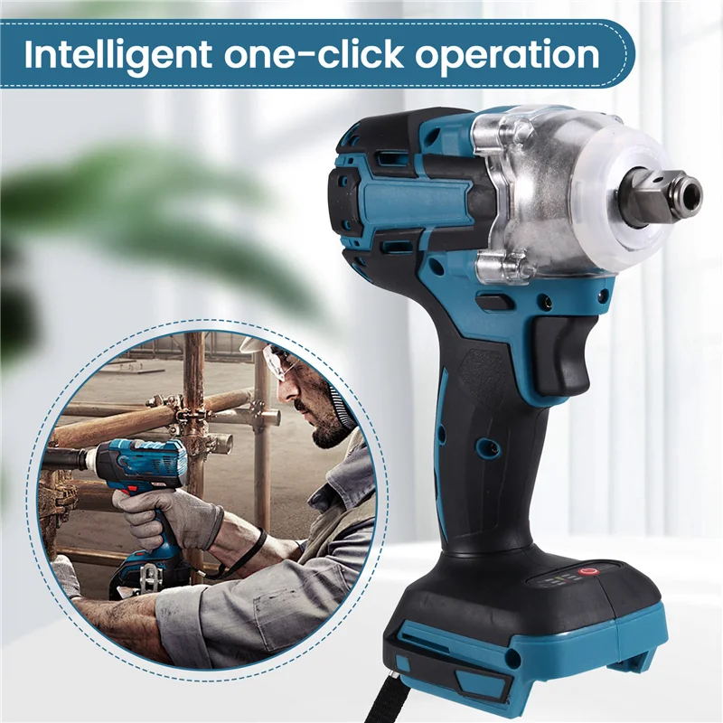

Classy-350N.M Electric Brushless Impact Wrench Brushless Cordless Wrench Power Tool For 21V Battery Wrench