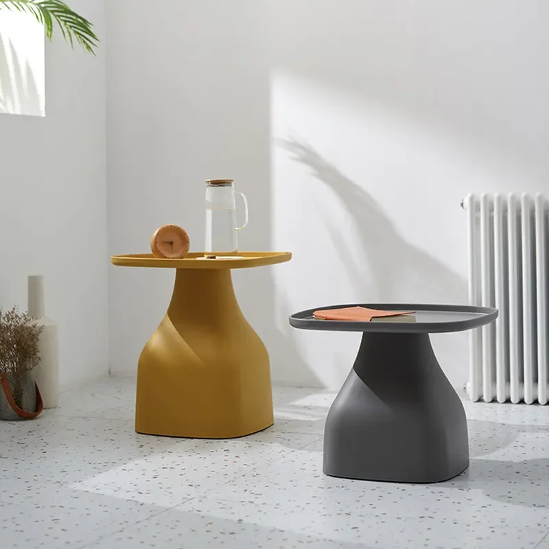for Square Coffee Table Modern Simple Sofa Side Table Personalized Home Living Room Balcony Outdoor Minimalist End Table