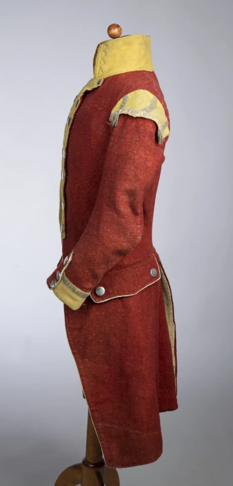 سترة عسكرية حمراء تاريخية للرجال زي ضباط نابليونيا هوسار للحرب الثوري زي جندي الحرس الاستعماري ريجنسي