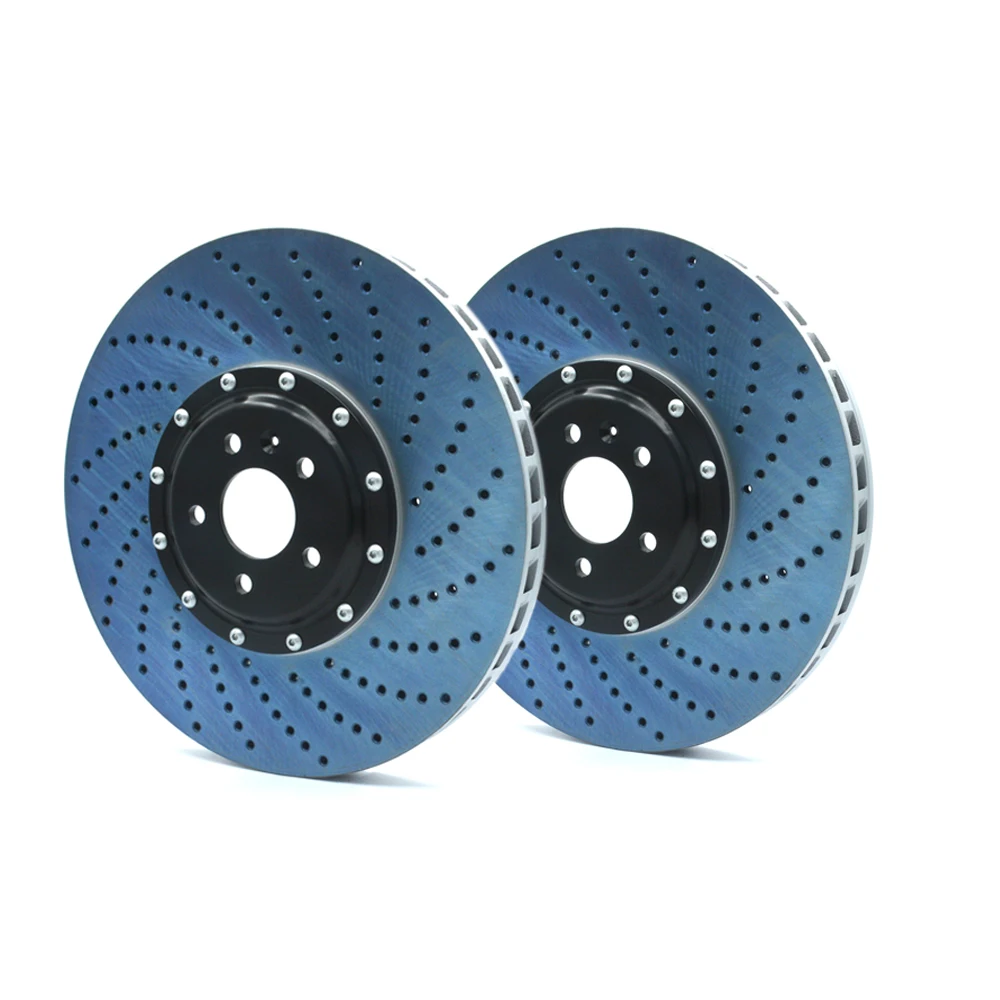 

Jada Big Brake Disc Auto Spare Parts 420*40mm Drilled Disc With Alloy Center Bell Bracket For Audi RS6 10 Pots Caliper