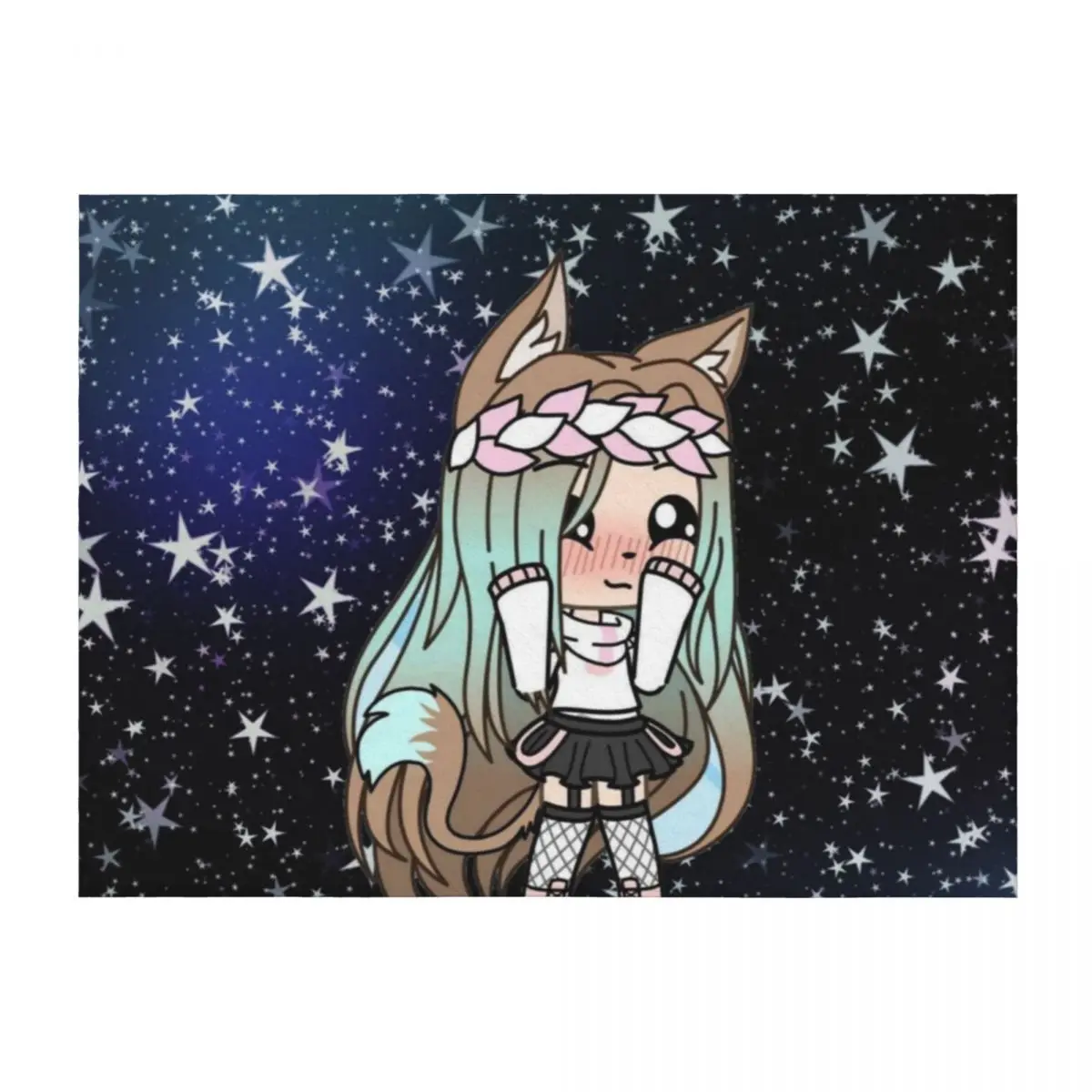 

Gacha life Throw Blanket Beach Luxury St Warm Winter beds Blankets