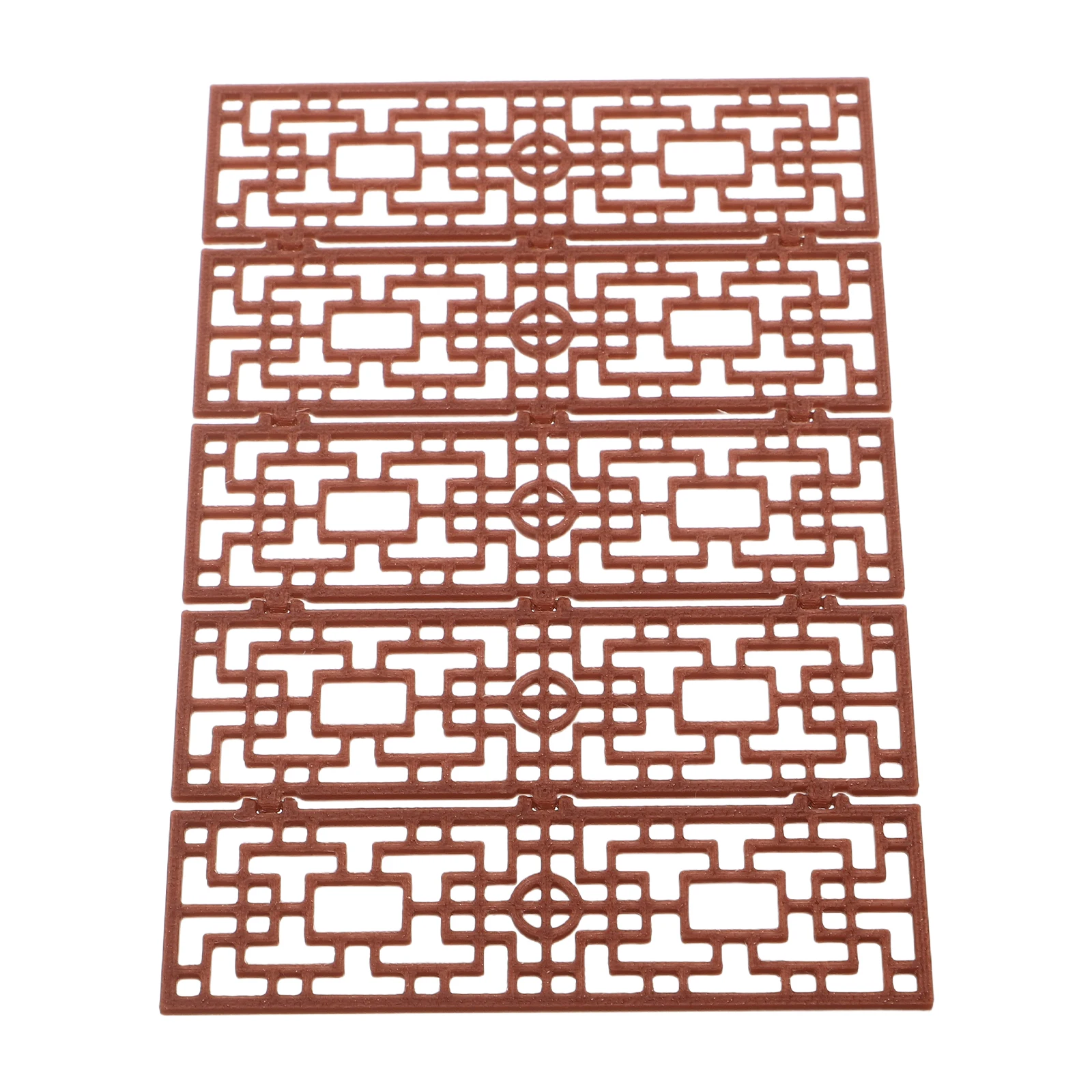 미니 중국식 접이식 스크린 브라운 1:20 스케일 미니어처 빈티지 데스크탑 장식용 룸 디바이더 스크린 패널 인형집 가구