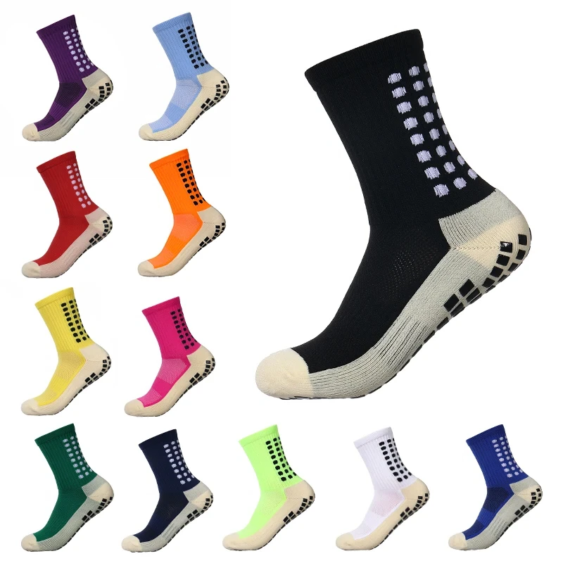 

1 пара футбольных носков, мужские и женские носки до середины икры, нескользящие мужские спортивные носки для бега, новинка 2023 года