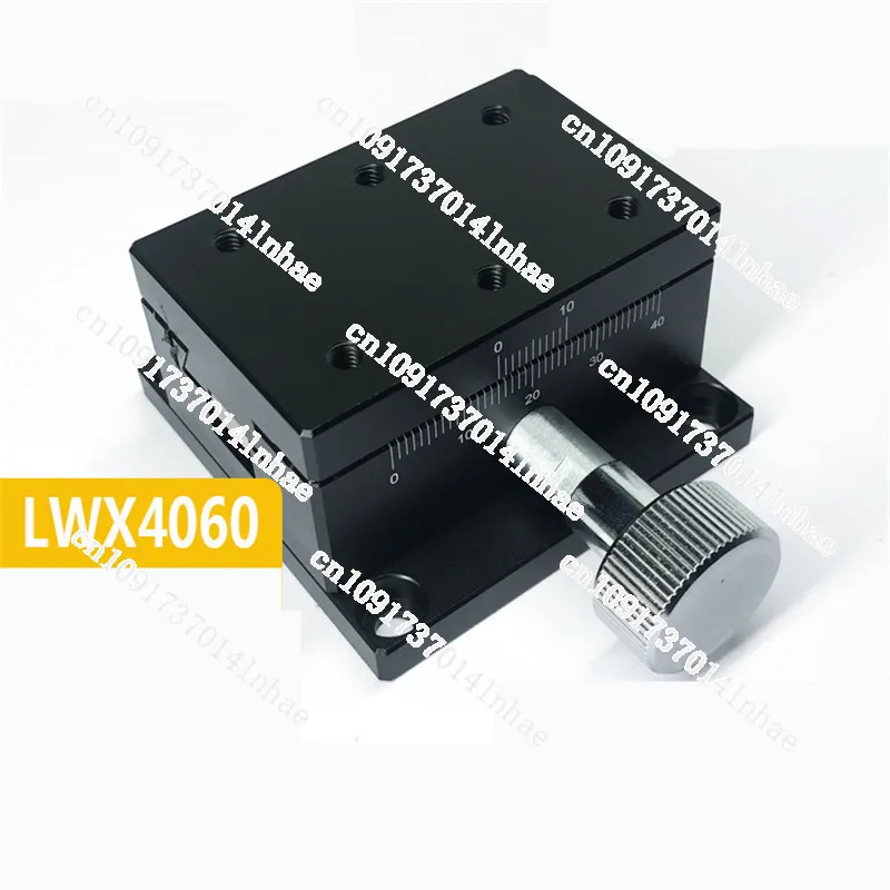 LWX4060 Gear Rack Swallowtail Manual Displacement Platform Fast Moving Adjustment Slide Platform Precision Smooth Platform