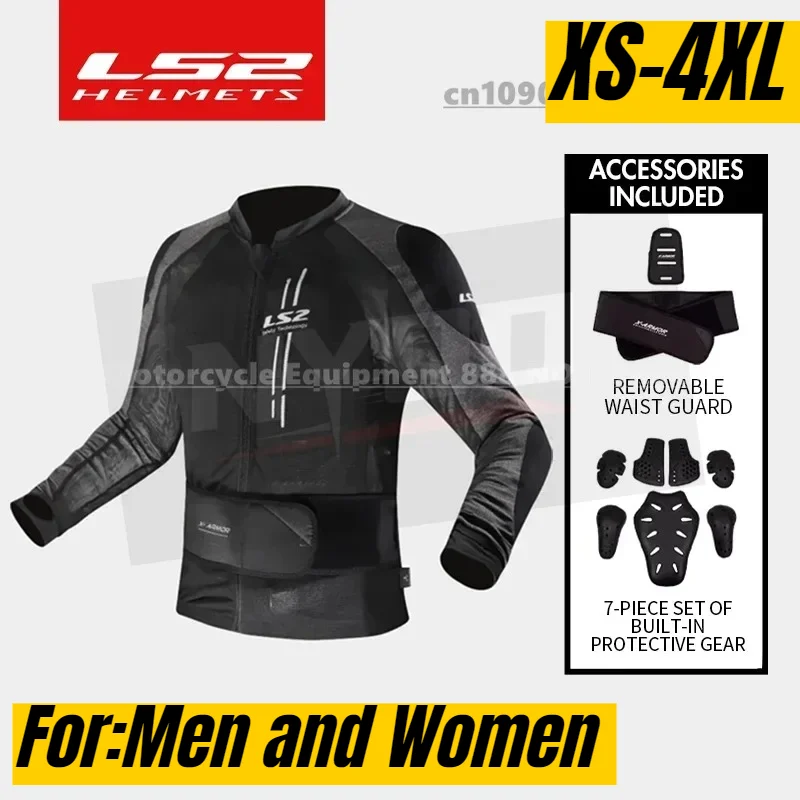 

Original LS2 MJ141 Motorcycle Jacket Women Summer Riding Clothing 7 CE Protective Off-Road Soft Armor Racing Clothes