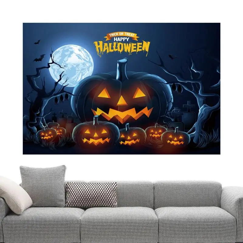 Halloween Wall Tapestry Cartoon Halloween Decorations Halloween Backdrop Banner Creative Halloween Wall Banner Halloween