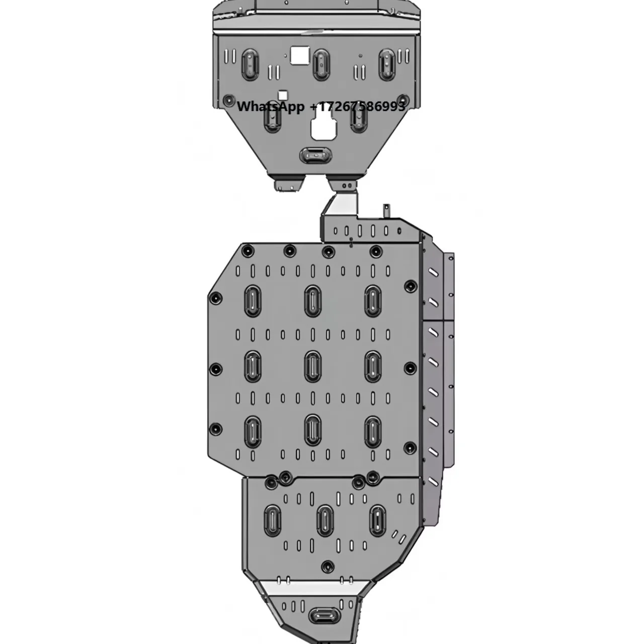 5Mm thick aluminum-magnesium alloy all-inclusive chassis guard for the Raptor PHEV-145 km series