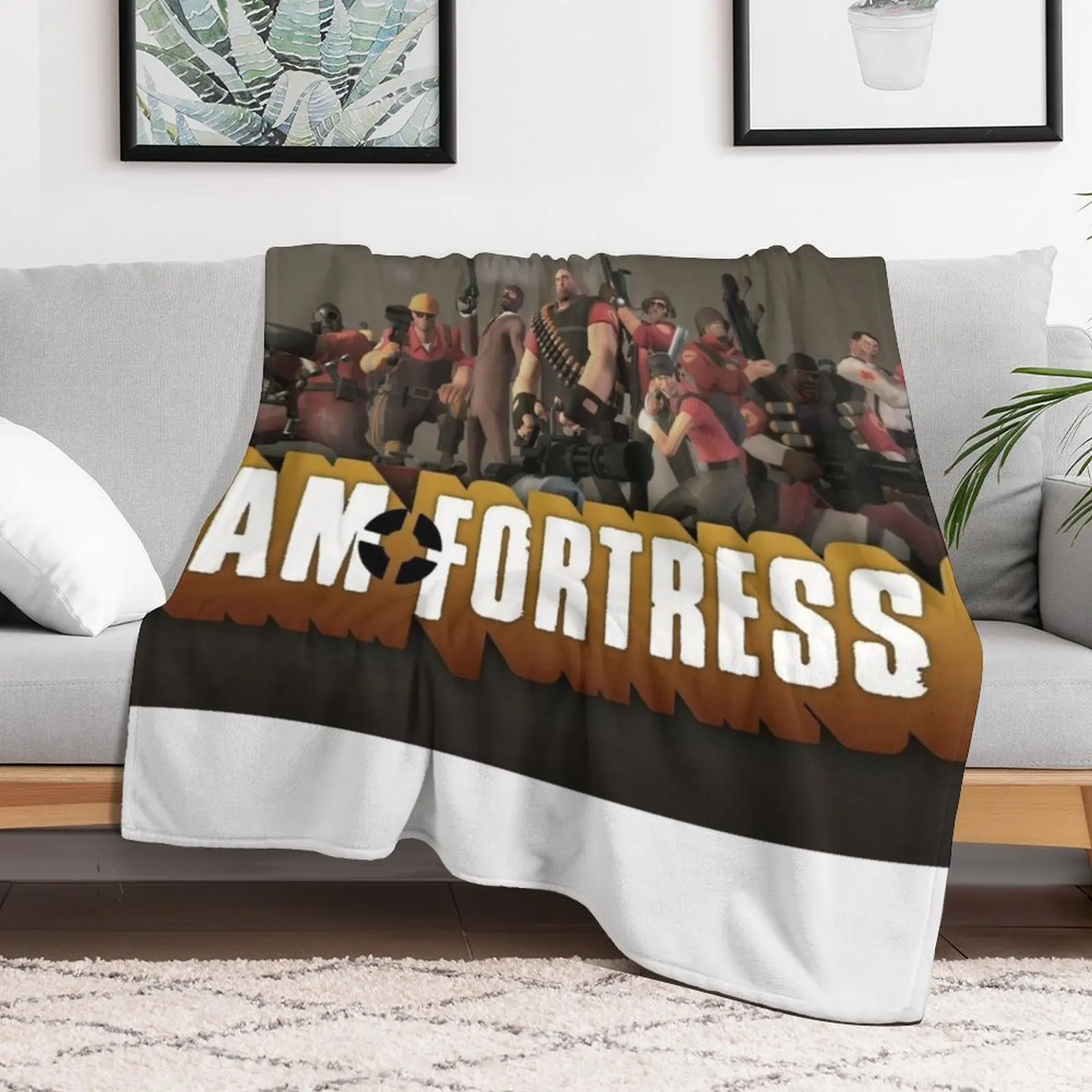 Team Fortress 2 Video Game Throw Blanket