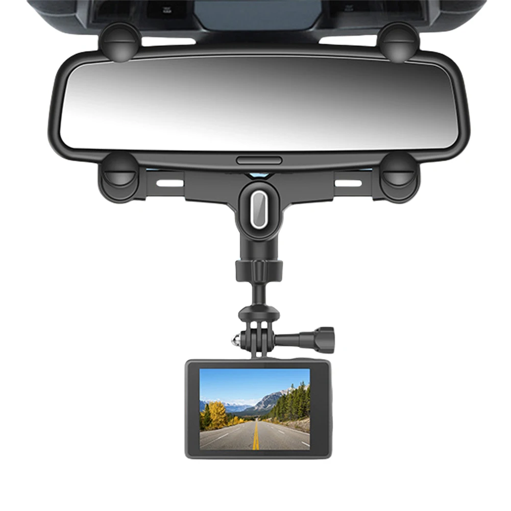 

Car Action Camera Mount 360 Degree Rotating Sports Camera Bracket Rear View Mirror Camera Holder for Insta 360 Action Cameras