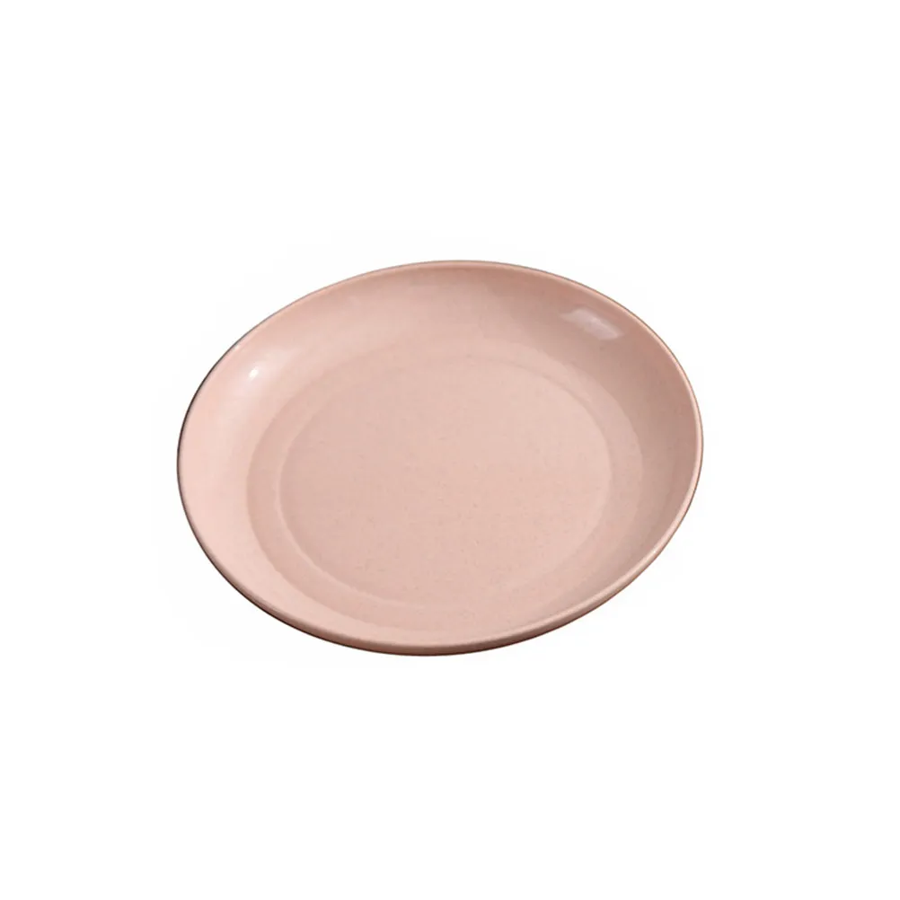 

5Pcs Wheat Straw Dish Plates Sturdy Biodegradable Lightweight Set for Picnic Party Home Kitchen Microwave Dishwasher Safe