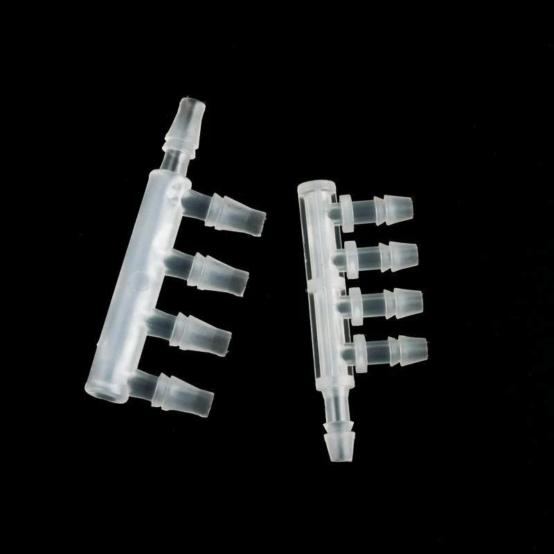 3~25PCS 2.4~9.5mm Plastic Equal Dia 5-Ways Connectors 8-4mm 6~10-Ways Irrigation System Pipe Joints Aquarium Tank Connector