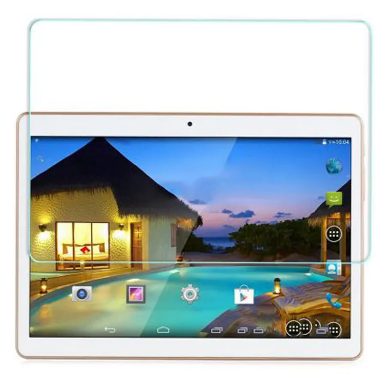 Tempered Screen Glass for 9.6 inch  octa core MTK8752 3G GPS Android 5.1 4GB/32gb Dual Camera 5.0MP 1280*800 IPS Screen tablet