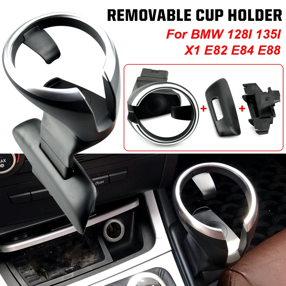 Front Cup Drink Holder Phone Holder Organizer 51160443082 for BMW- 128I 135I 2008-2013 X1 E82 E84 E88 Car Accessories